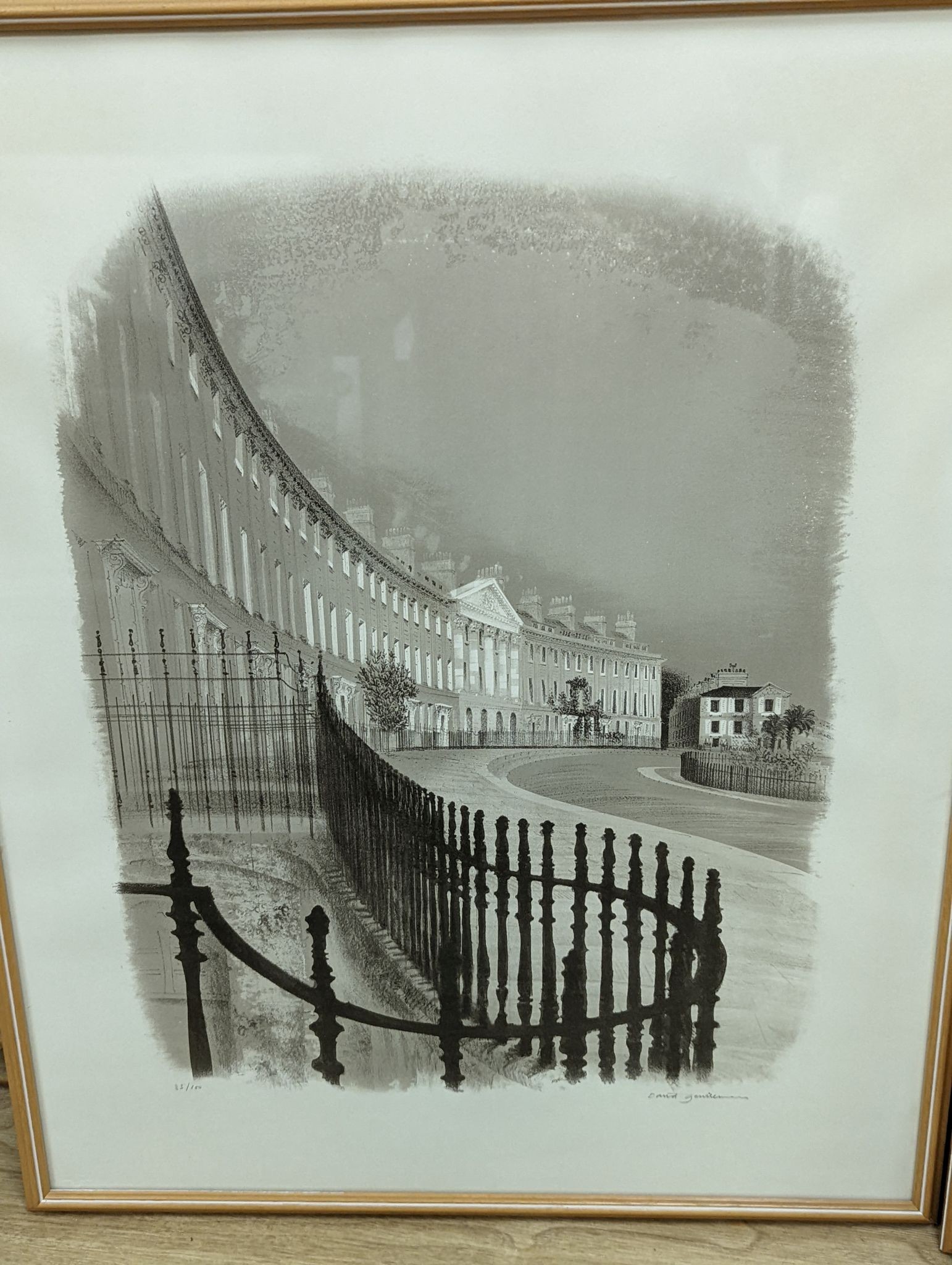David Gentleman, four limited edition prints, topographical scenes, all signed in pencil and numbered from the edition of 100, 63 x 50cm